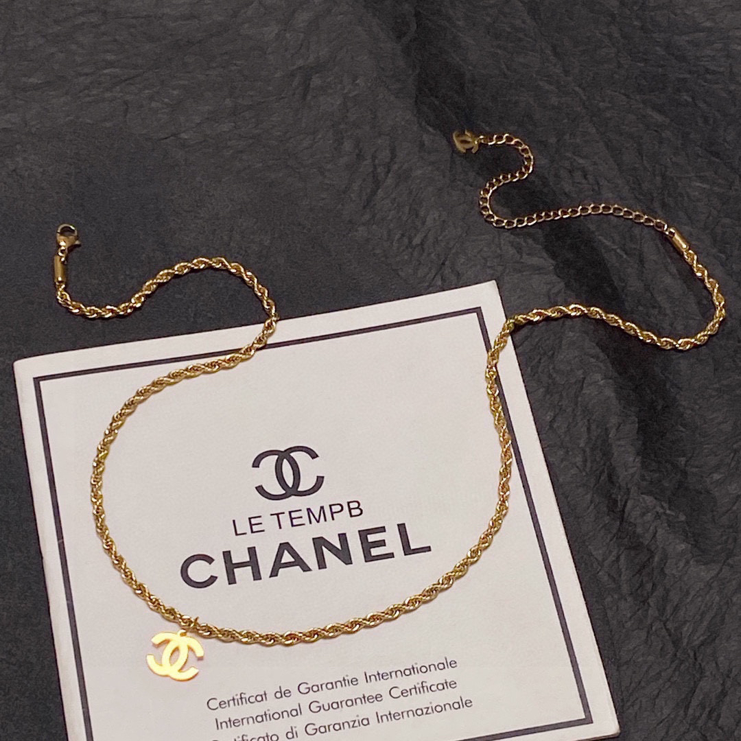 CHAN Braided Chain Necklace