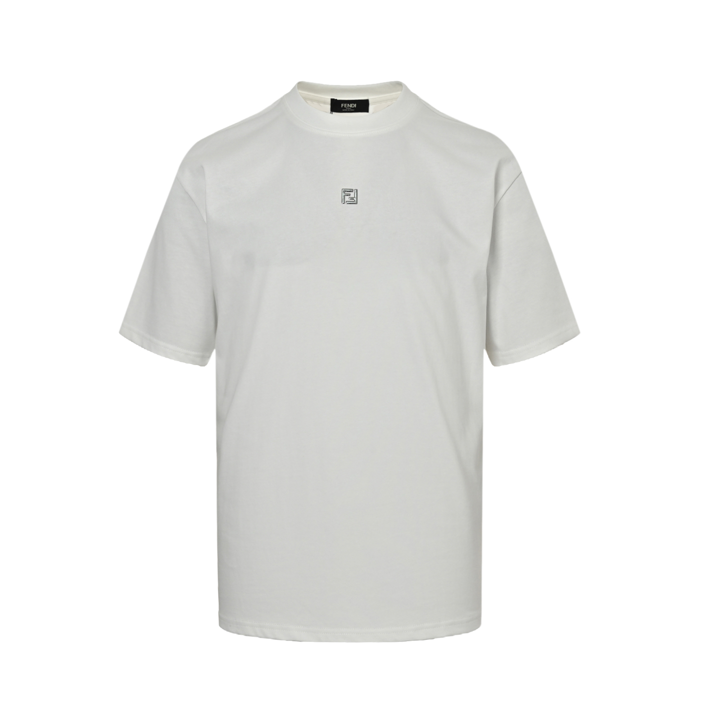 Fendi 24ss FF silver label laminated logo short sleeve
