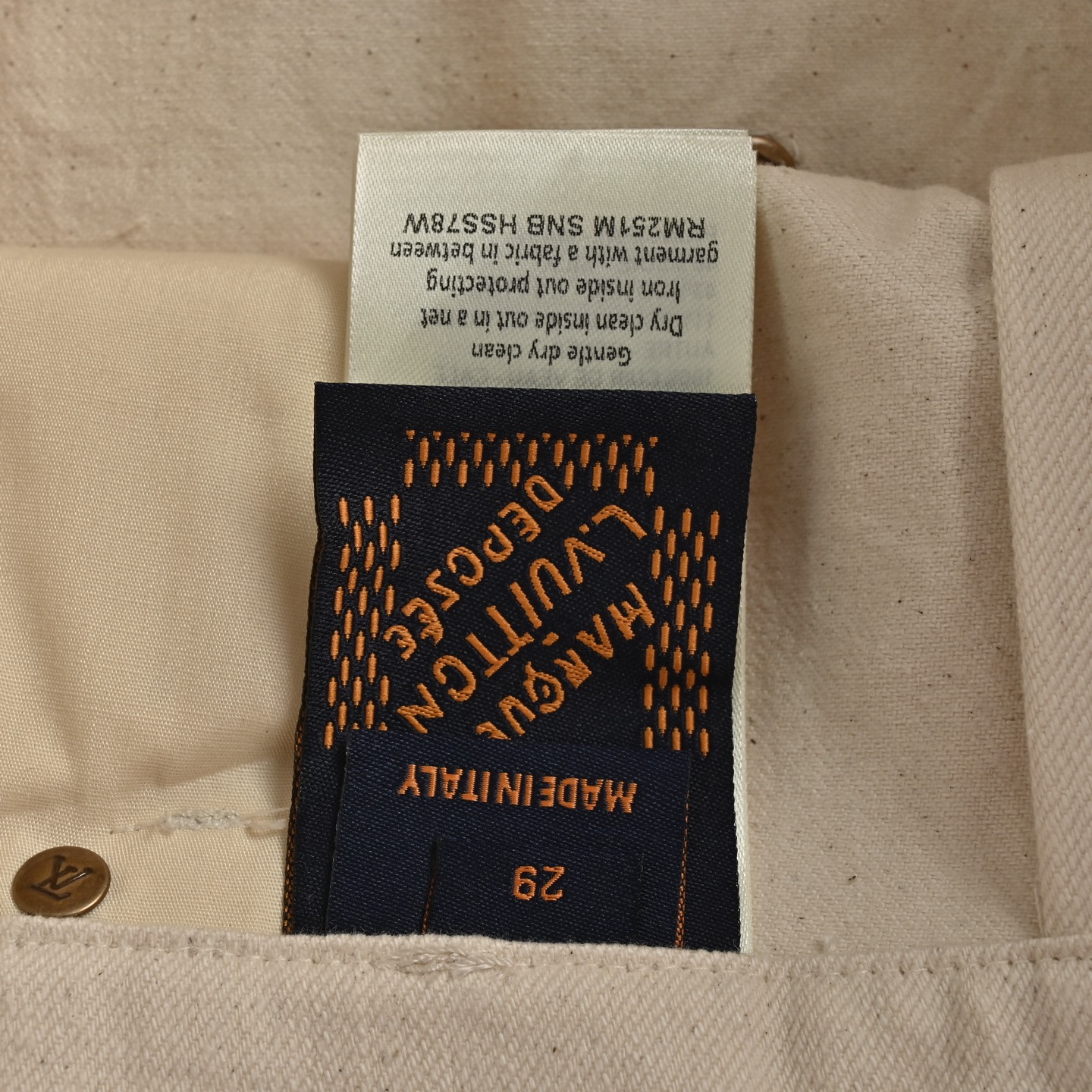 Louis Vuitton 25ss logo jeans