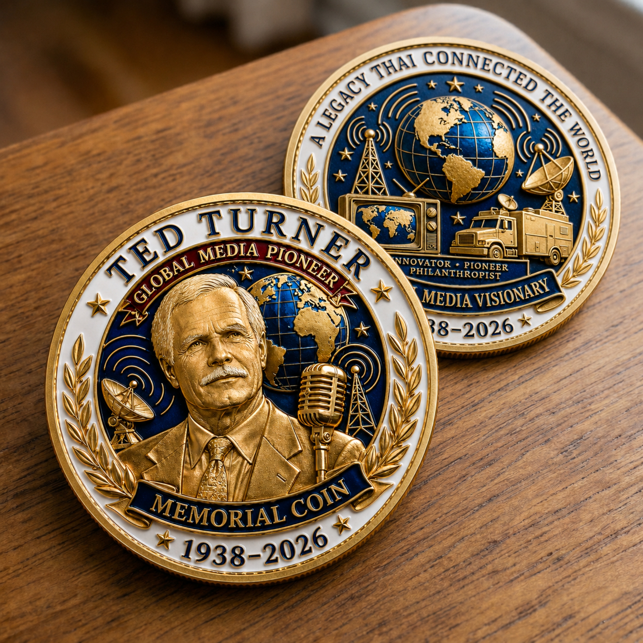Ted Turner 85th Anniversary Global Media Pioneer Collector Coin (1938–2026)