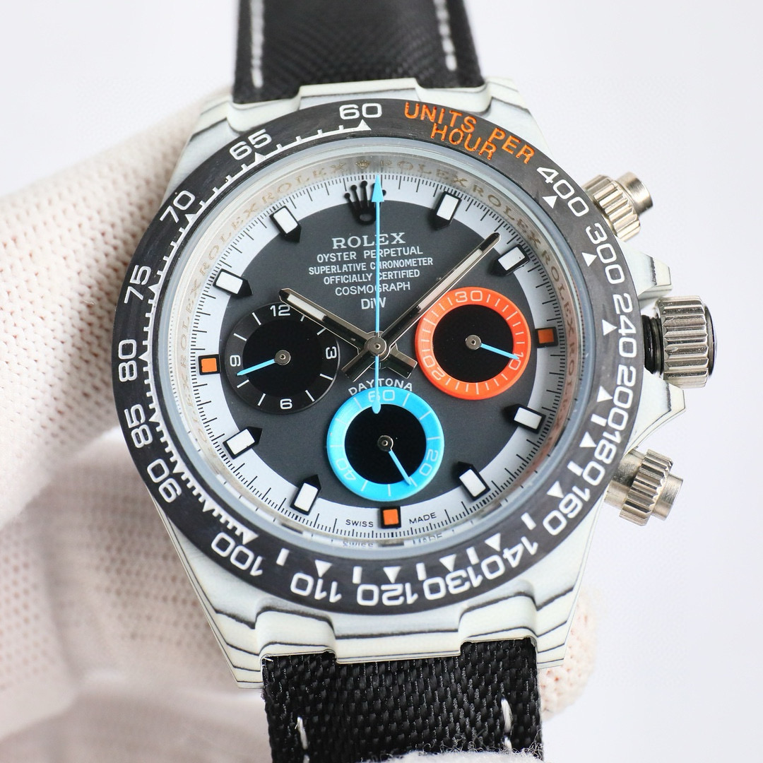 ROLEX-Cosmic Chronograph Daytona Series Carbon Fiber Custom Edition