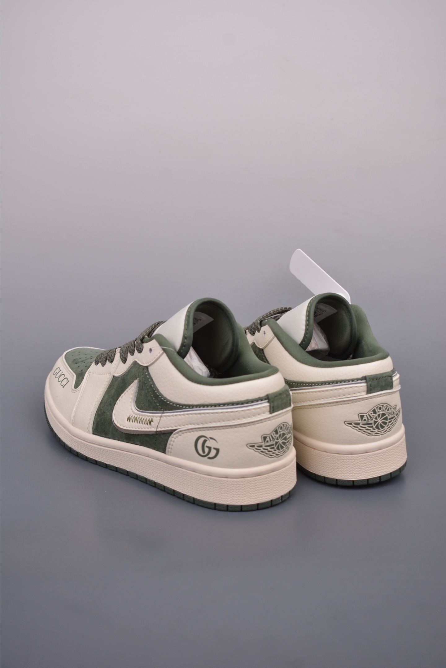 Gucci x Nike Air Jordan 1 Low Grey Green FC1688-198