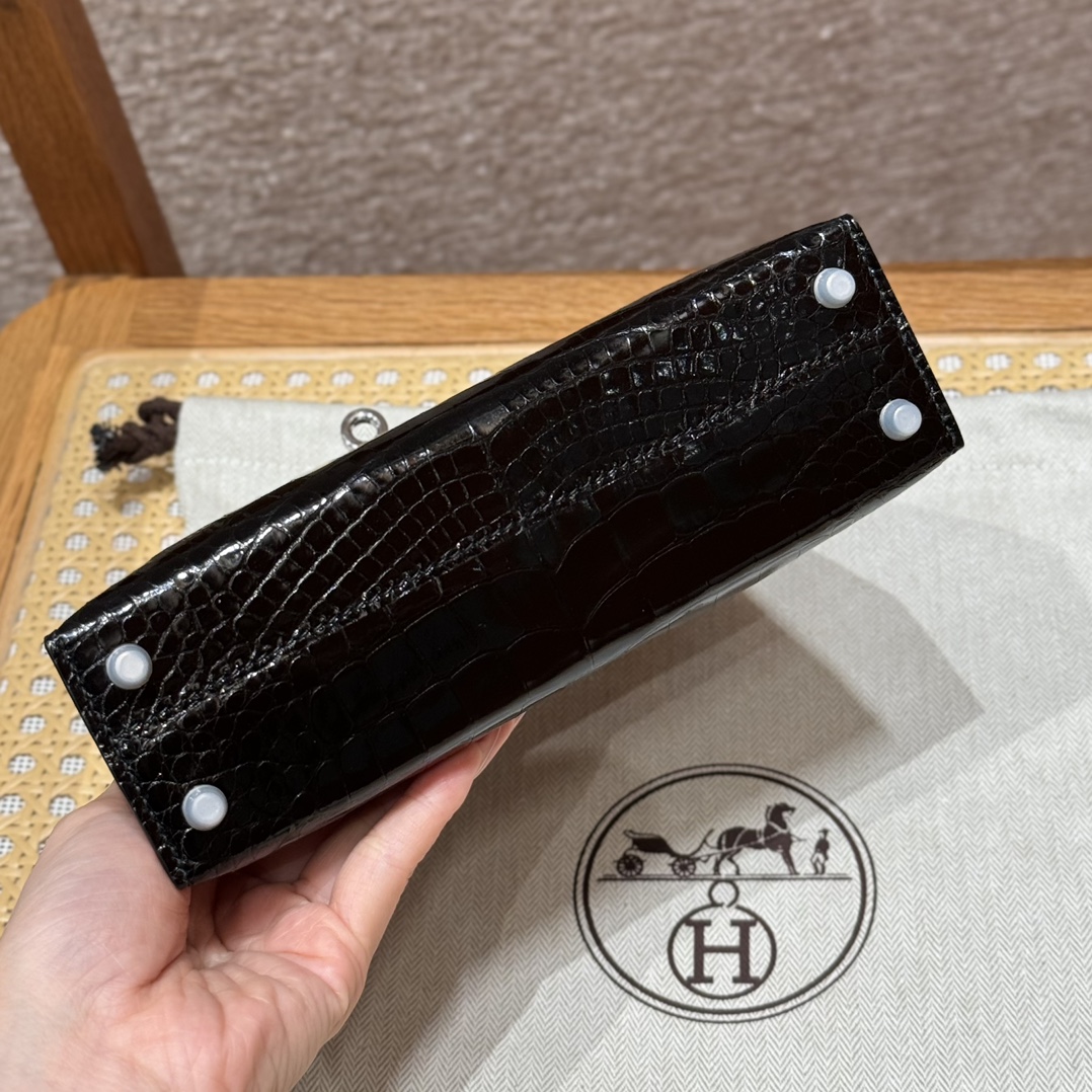 Hermes mini kelly2 89Noir (handmade to order)