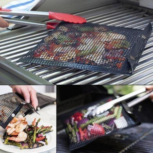 (🔥Summer Hot Sale-50% OFF)Reusable Non-Stick BBQ Mesh Grill Bags-BUY 3 GET 1 FREE & FREE SHIPPING