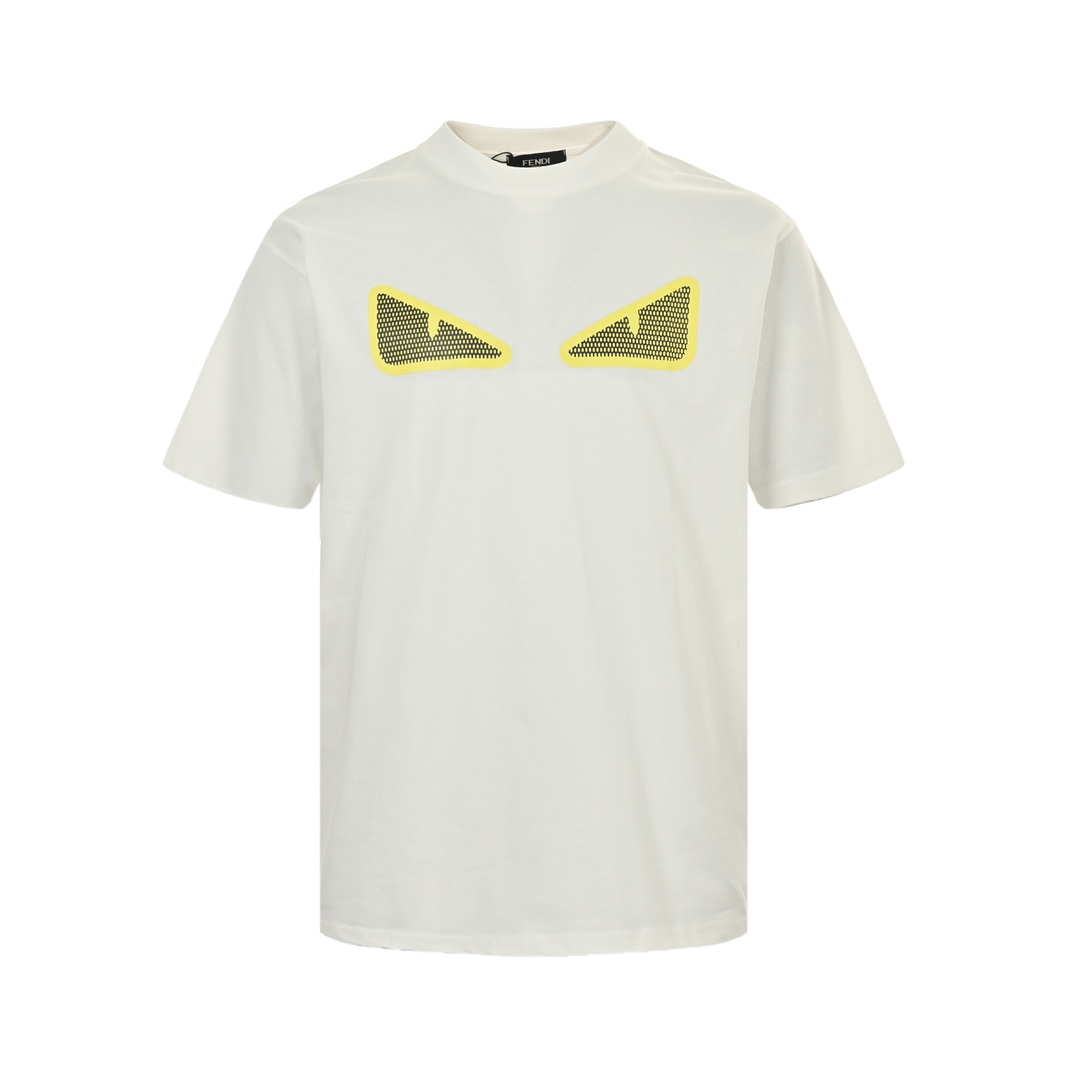 Fendi 24ss monster eyes print short sleeves