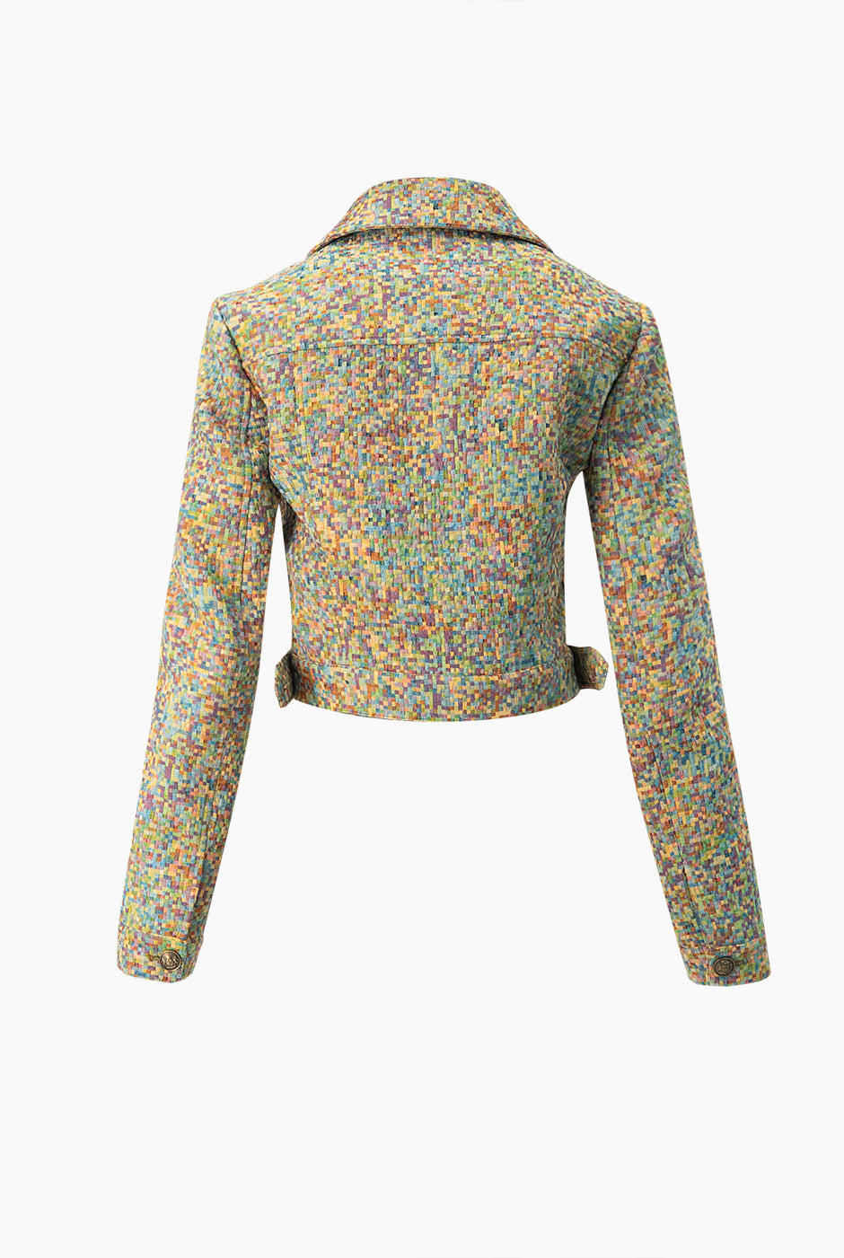 Chamarra corta de cuello camisero