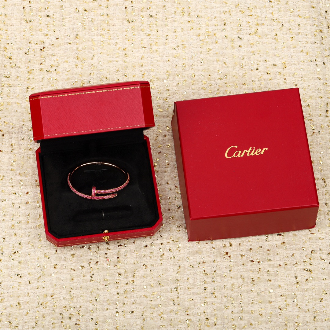 Cartier new full diamond nail bracelet