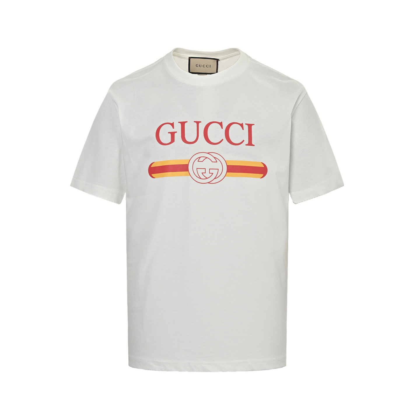 Gucci Double G interlocking belt letter print short sleeve