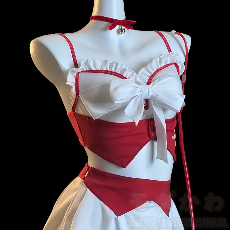 Cosplay Nurse Uniform Bow Lingerie Set