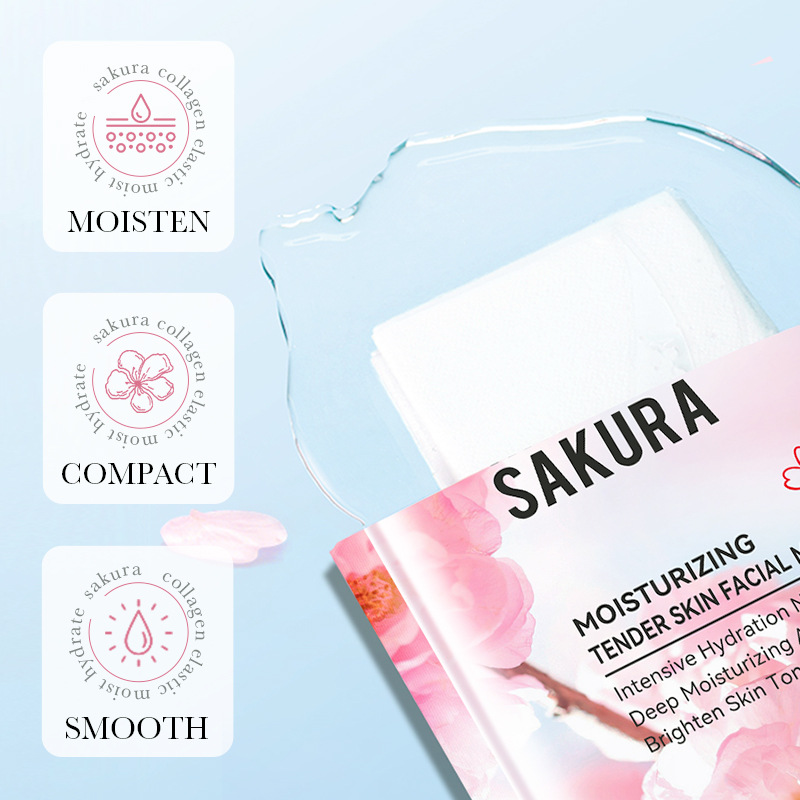 Sakura sheet collagen moisturizing and rejuvenating excellent mask skin care effect mask
