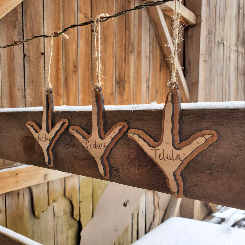 Chicken Footprint Ornament