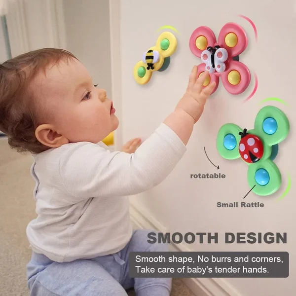 (Summer Hot Sale - Now 49% off) 🔥Suction cup rotating toys are a must-have for growing babies