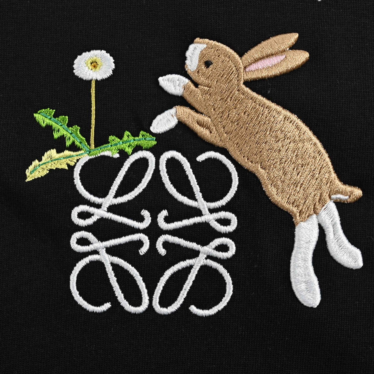 Loewe Suna Fujita co-branded rabbit embroidered short-sleeve