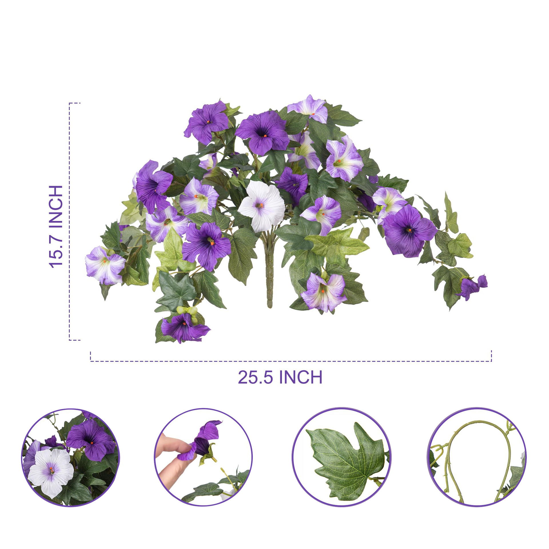 🌺🌺Realistic zero maintenance artificial UV resistant outdoor flowers