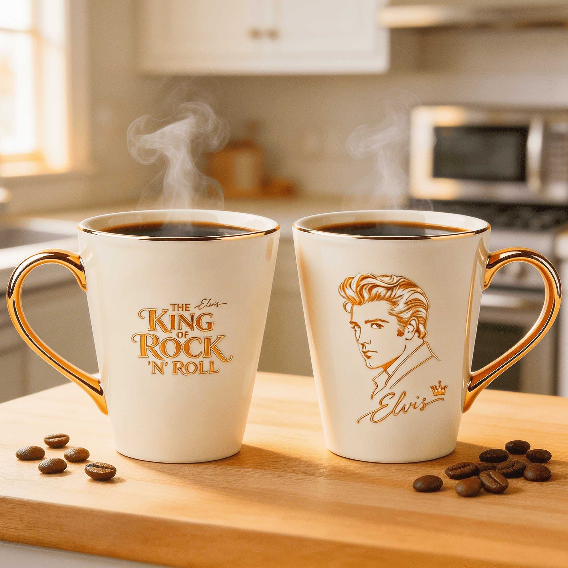 ☕ Elvis Presley Coffee Mug Set: The King's Collection