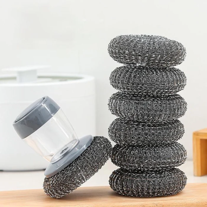 (🔥Last Day Promotion-SAVE 60% OFF) - Kitchen Soap Press Dispensing Palm Brush