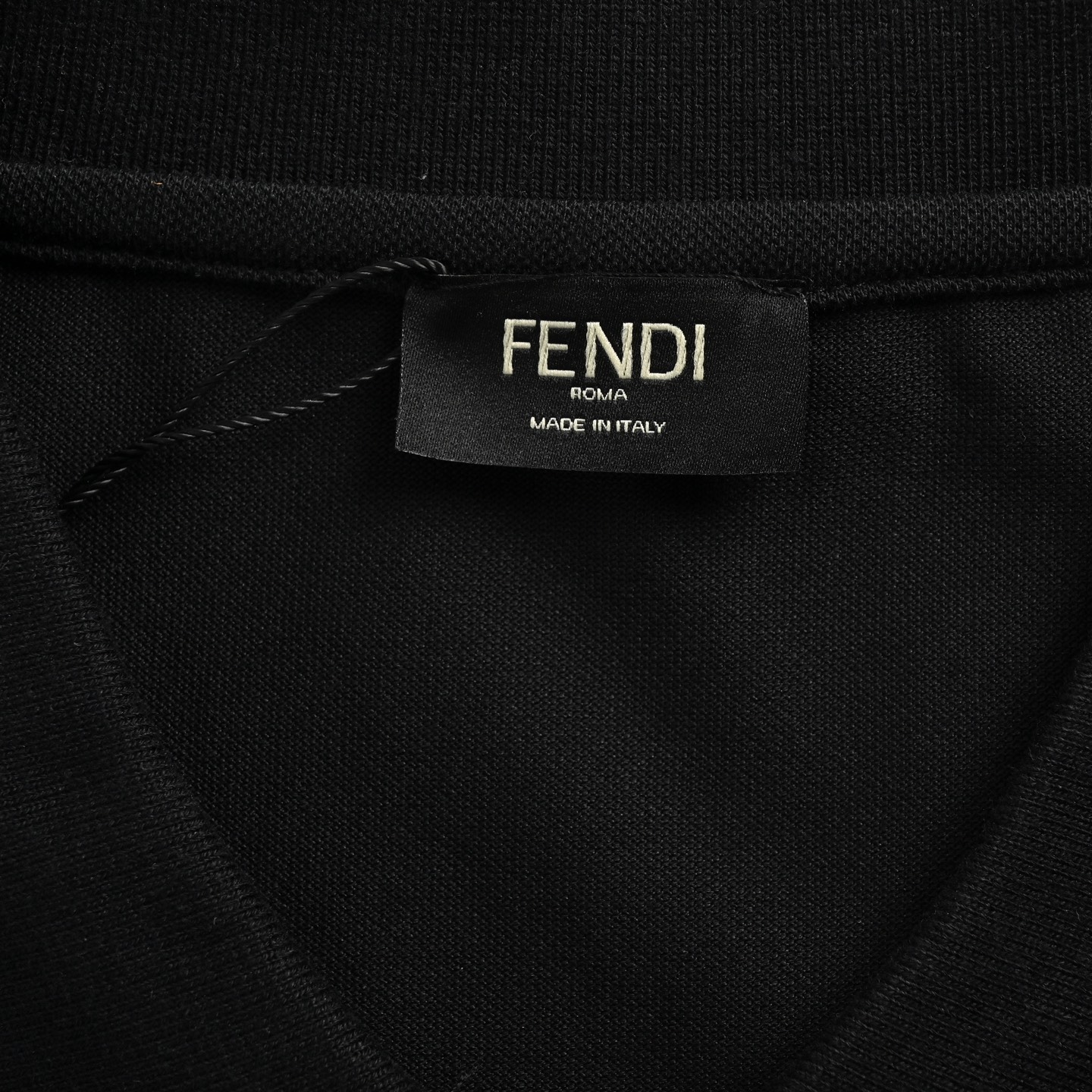 Fendi 25ss Monster Eyes Embroidered Polo Short Sleeve