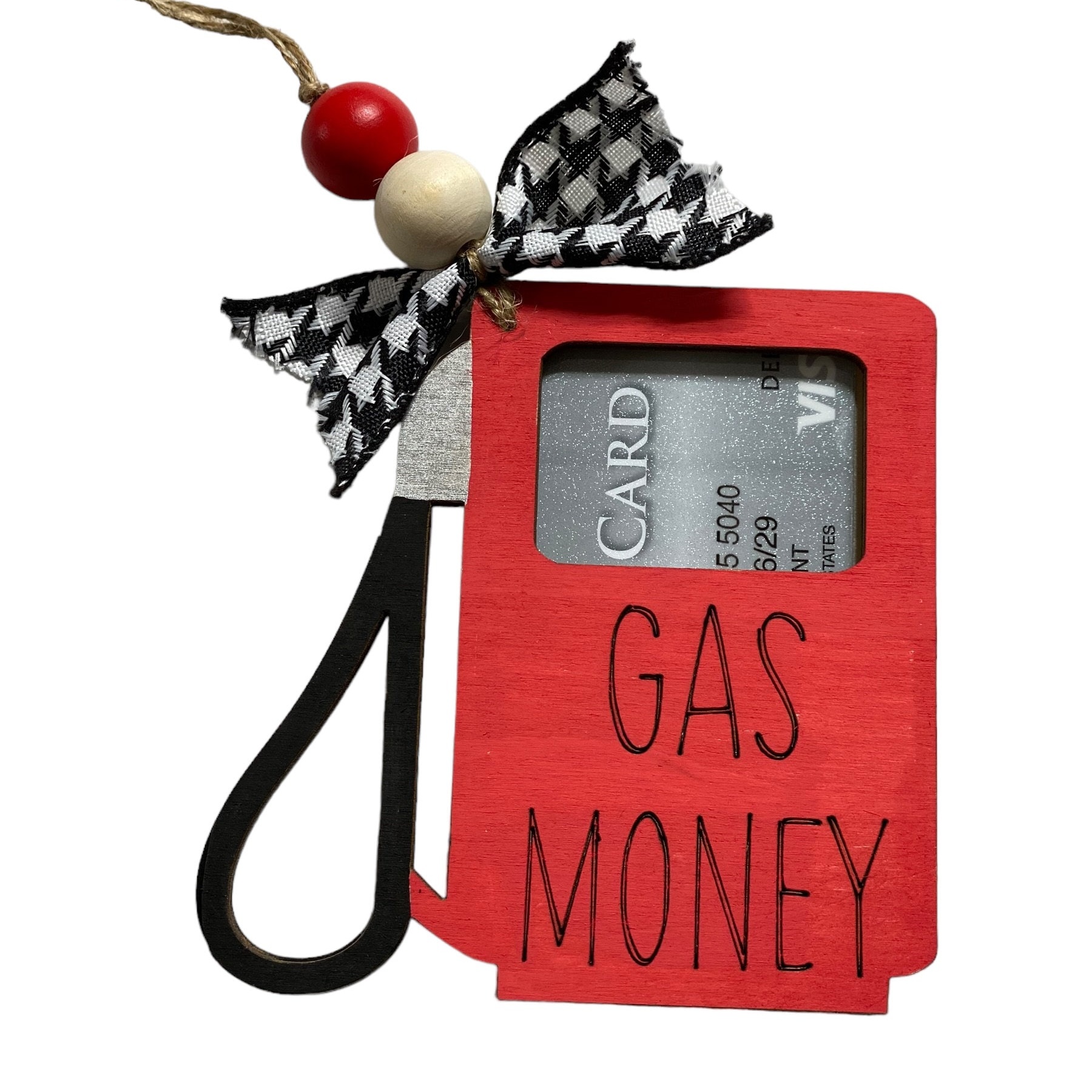 Christmas Money or Gift Card Holder - Wooden Ornament