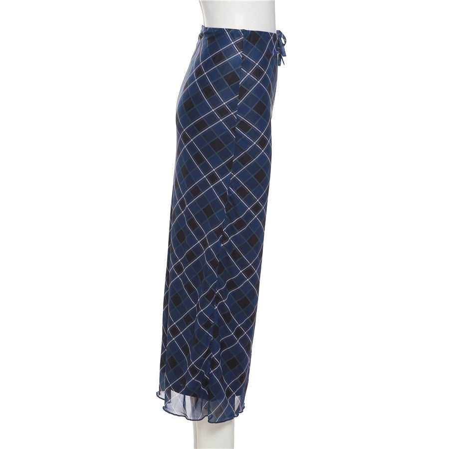 So Long 90s Punk Plaid Skirt