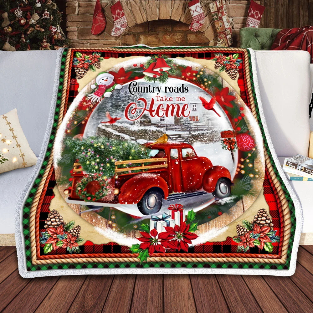 Country Roads Take Me Home Sofa Throw Blanket