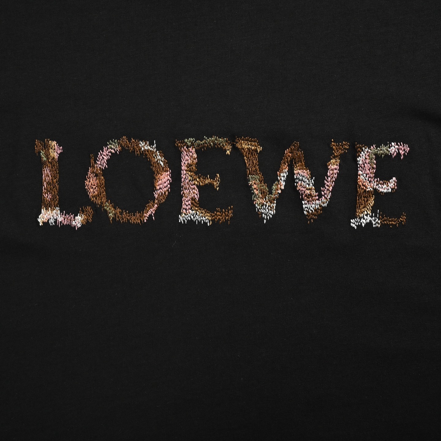 Loewe 25ss Loe gradient letter embroidered short sleeve