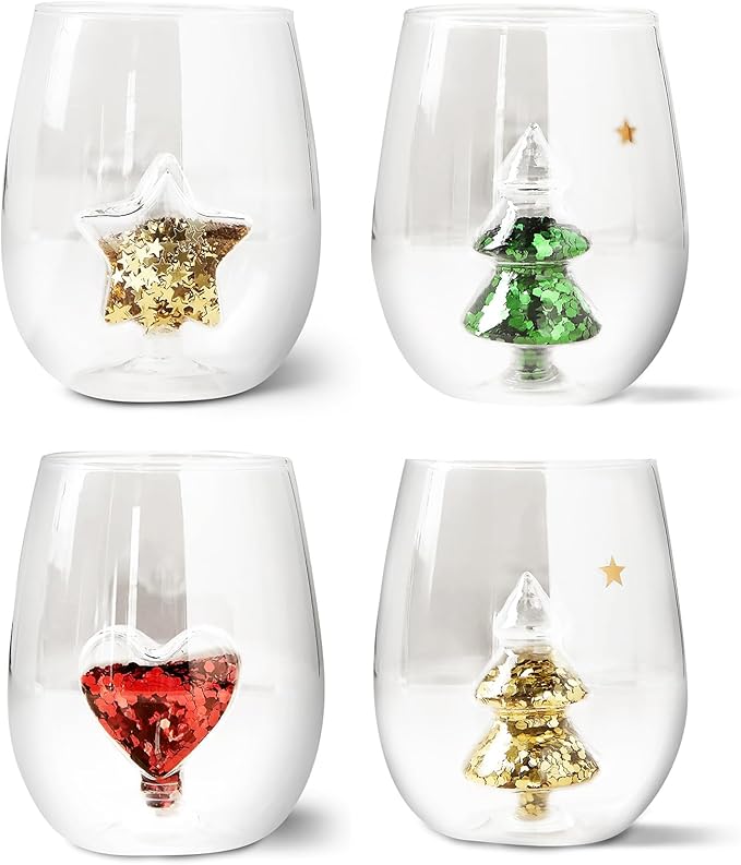 On Christmas Sale🔥3D Christmas Stemless Glass Cup-Buy 3+ Free Shipping