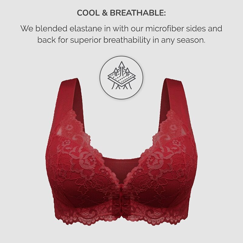 SORA BRA – Front Closure 5D Shaping Push Up Bra – Seamless, Beauty Back, Comfy