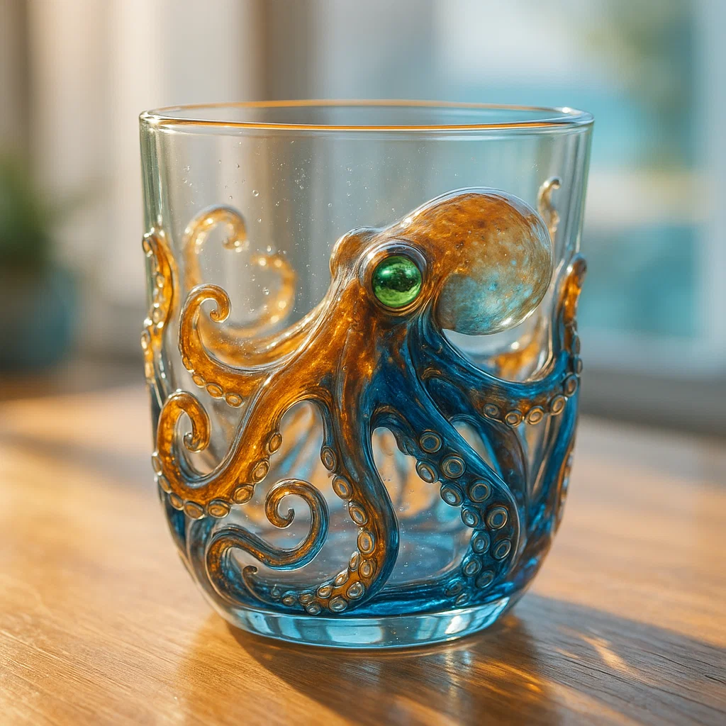 Octopus Glass Cup