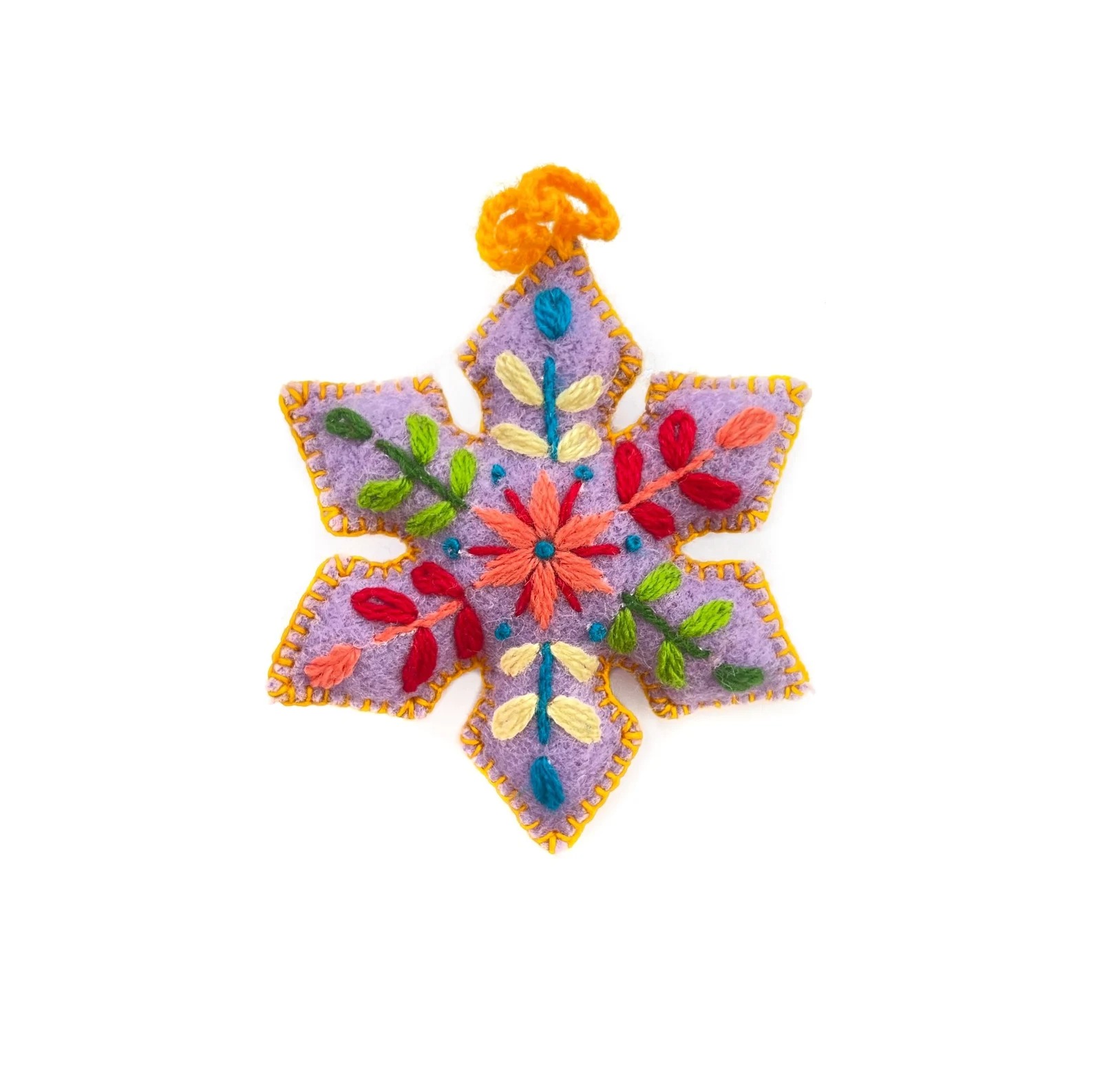 🎄Early Christmas Sale - 50% OFF🔥Embroidered Wool Snowflake Christmas Ornament