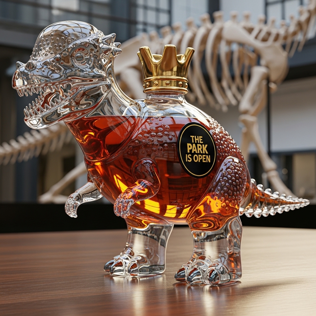 🥃🦖Dinosaur Whiskey Bottle