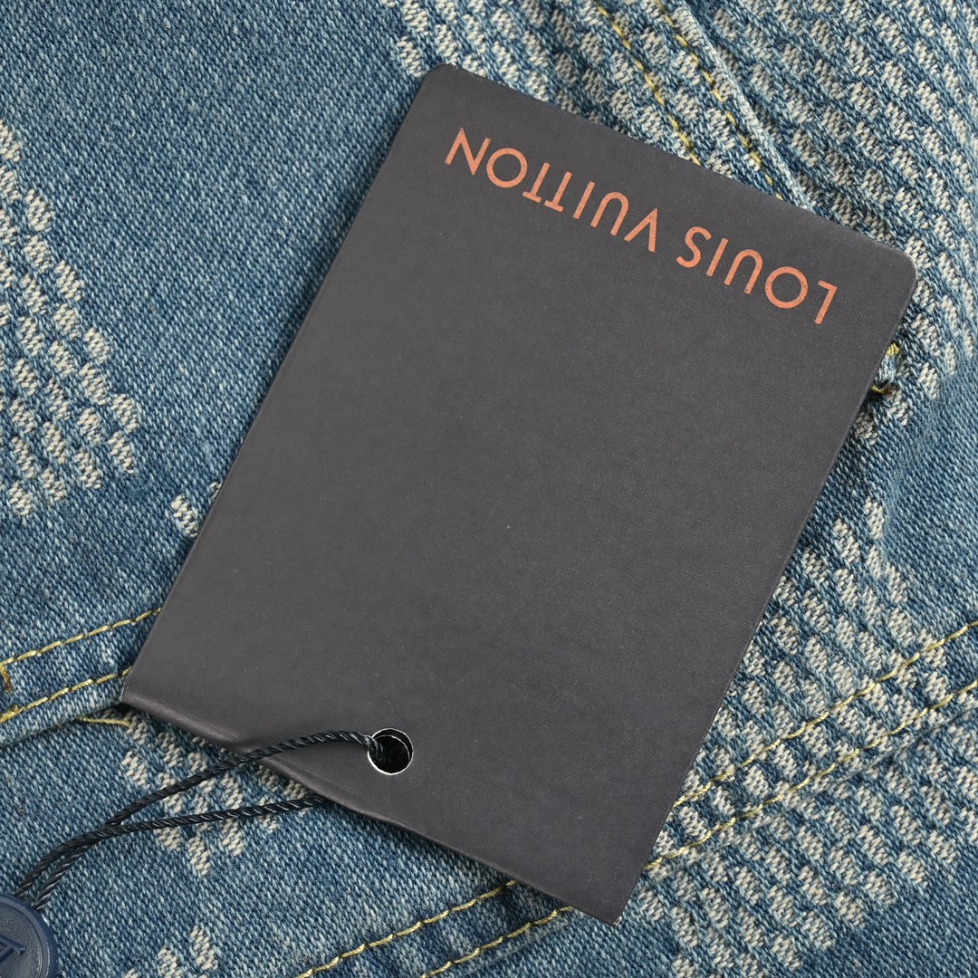 Louis Vuitton 24Fw Checkerboard Washed Jeans