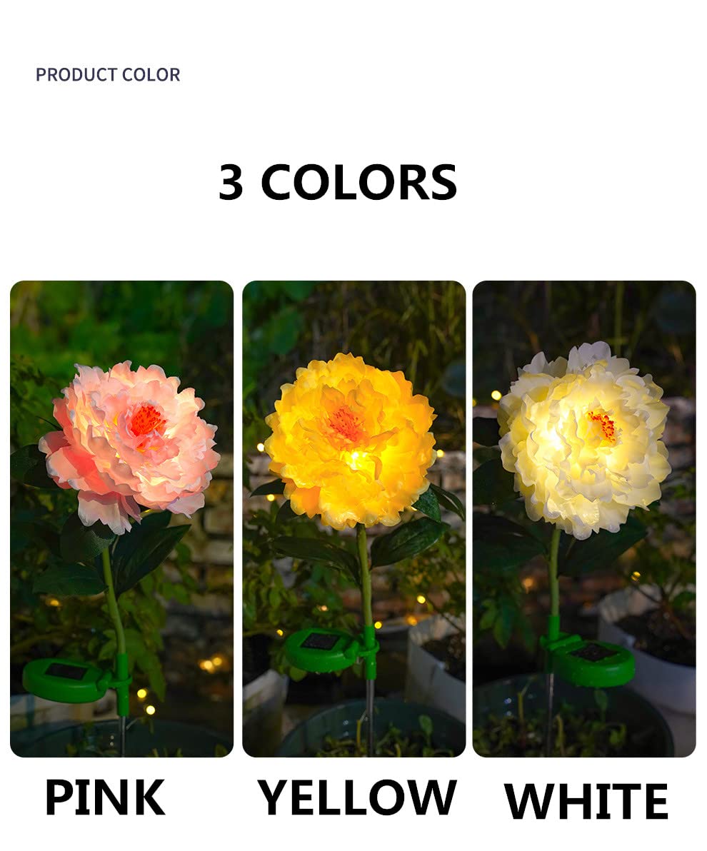 💥Last Day Promotion-[SAVE 50% OFF]--Solar Peony Flower Decorative Light--BUY 3 GET 10% OFF & FREE SHIPPING