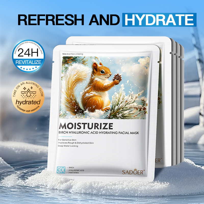 Birch hyaluronic acid moisturizing mask SADOER moisturizing hydrating nourishing skin mask