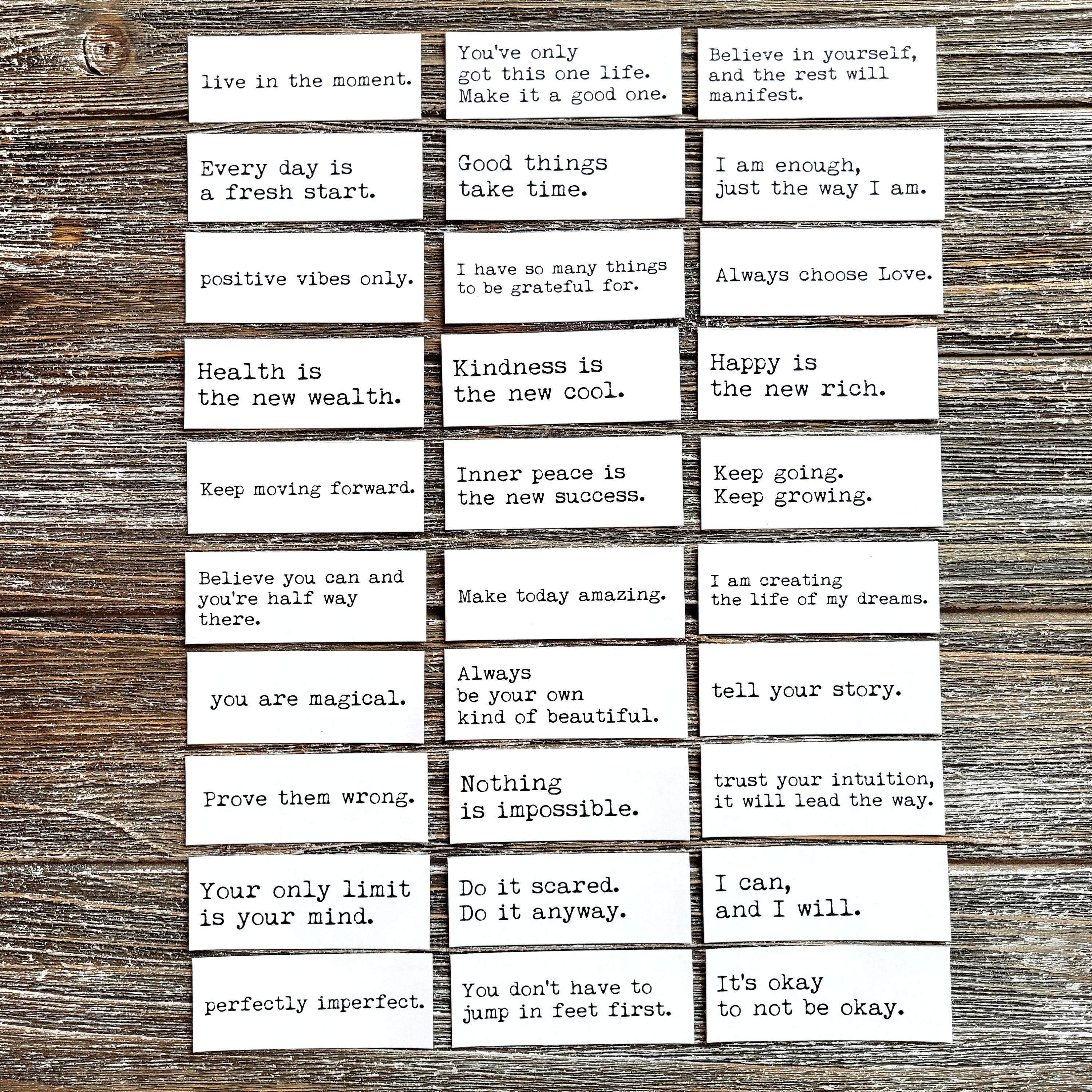 30 pcs Affirmation Stickers