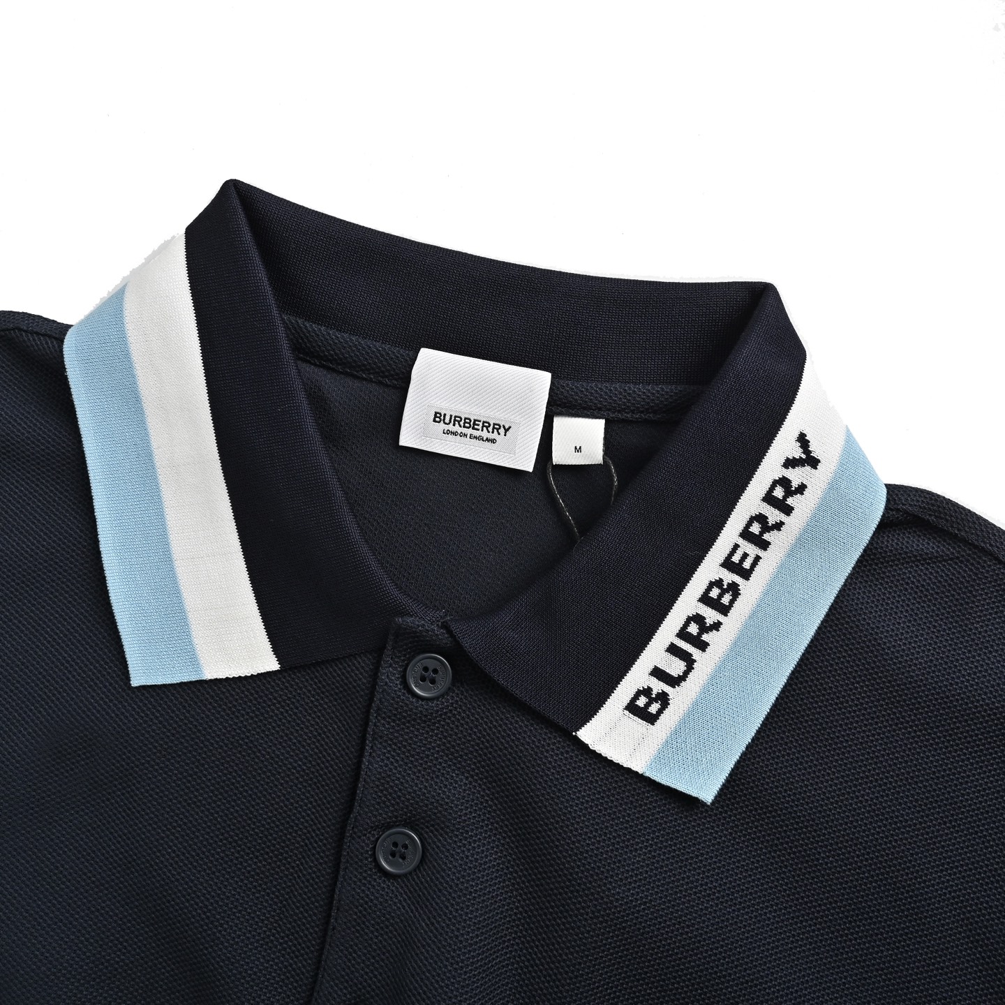 Burberry classic collar jacquard letter Polo short sleeve