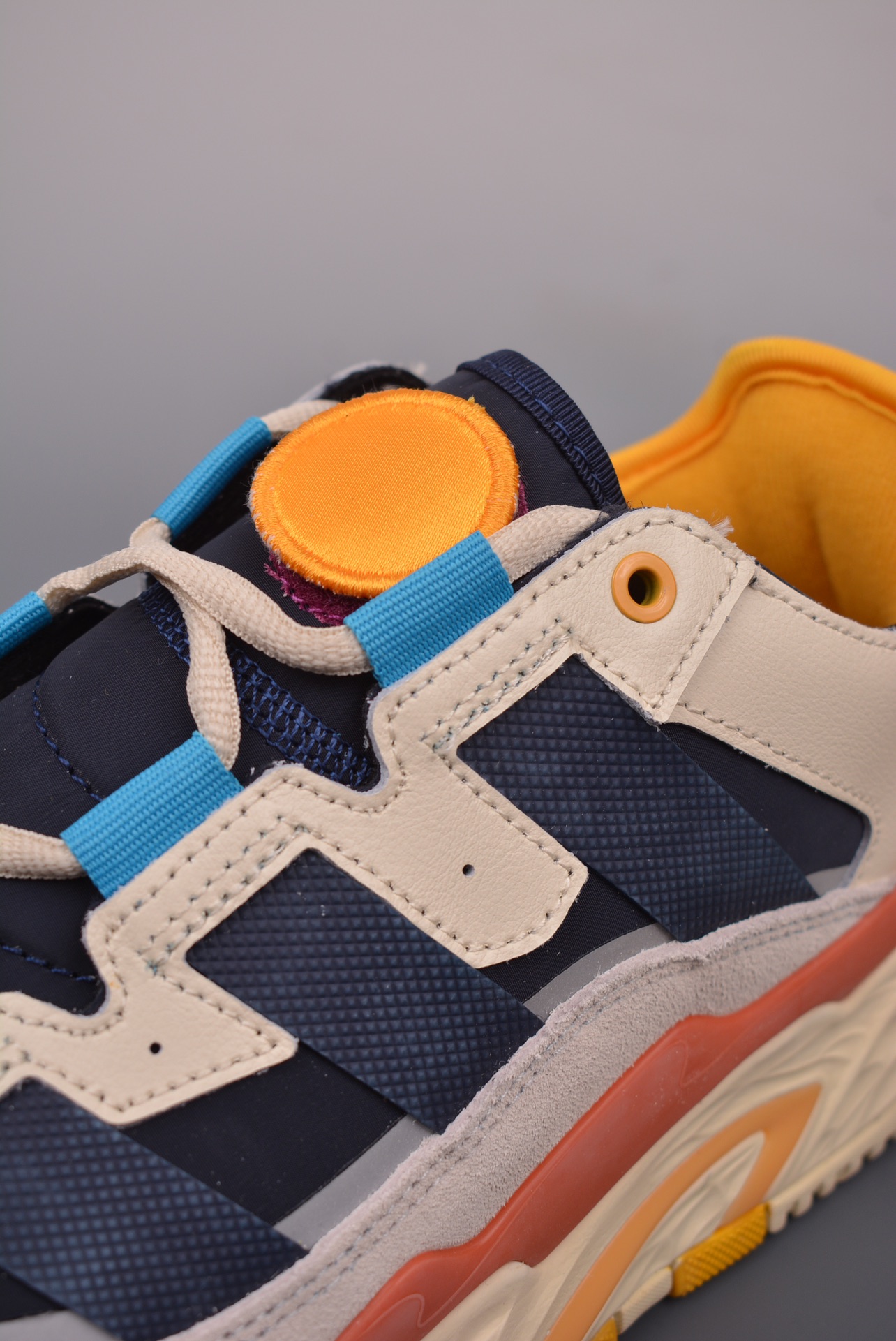 Adidas Originals Niteball Cream White Navy Yellow FV4842