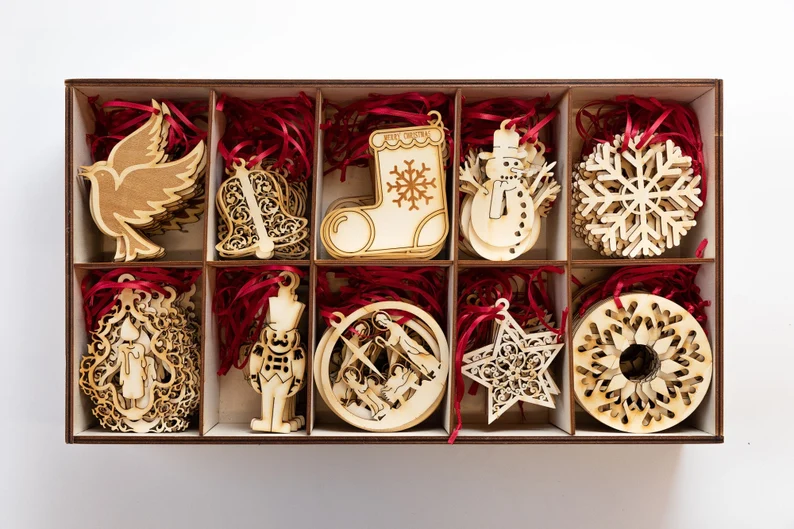 Wooden Christmas decorations