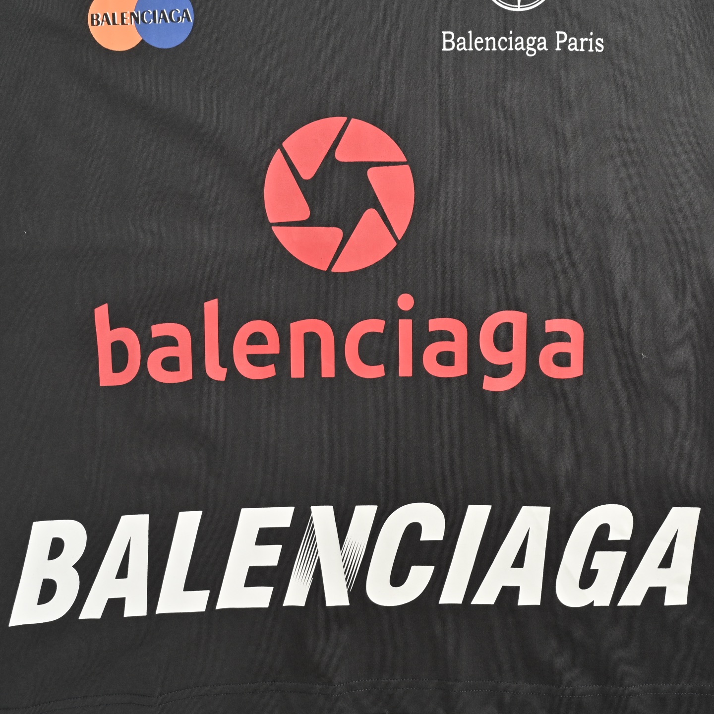 Balenciaga 25ss multi-print short-sleeved shirt