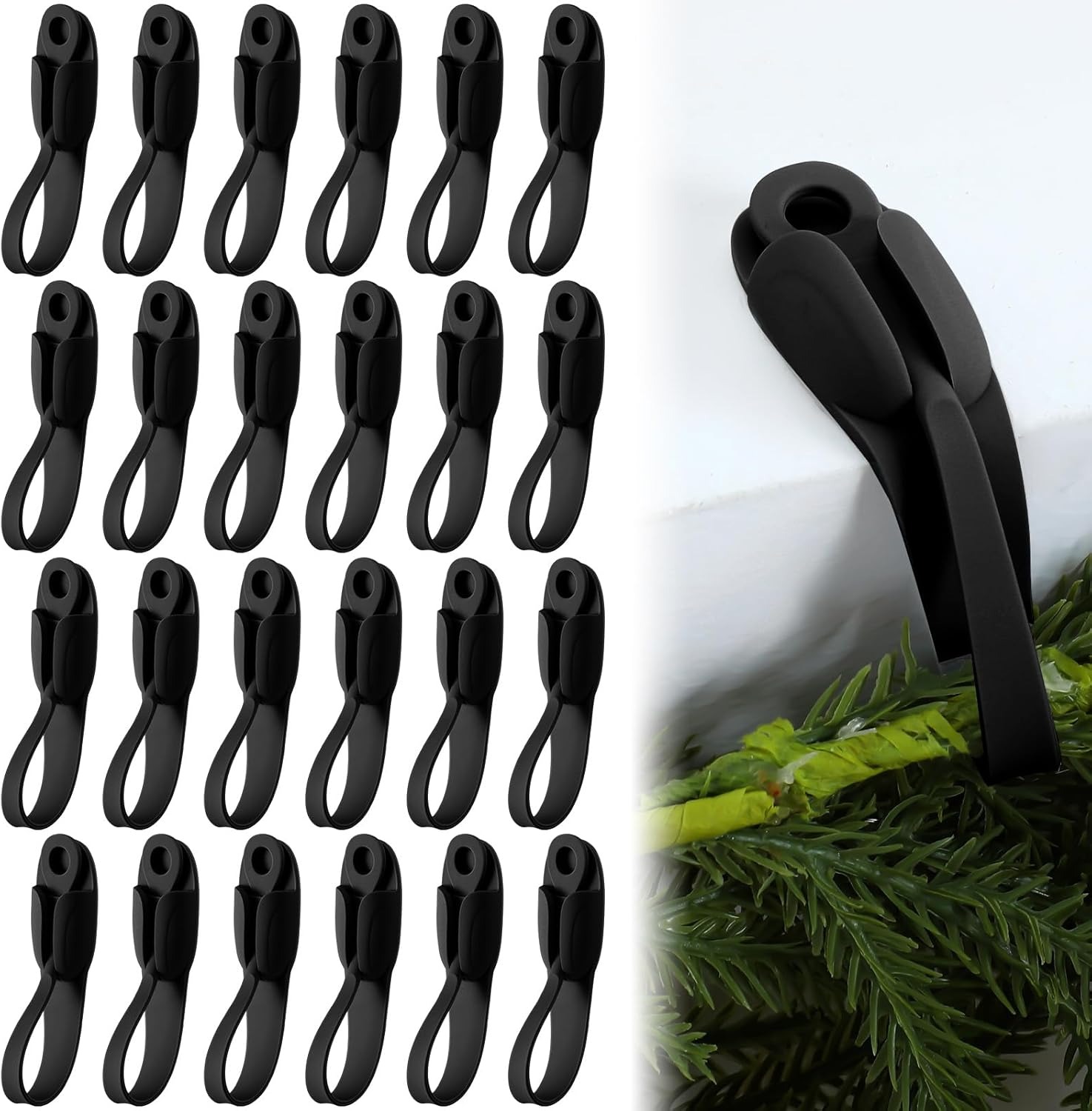 🎄2025 Christmas On Sale✨6 PCS Christmas Silicone Garland Hangers