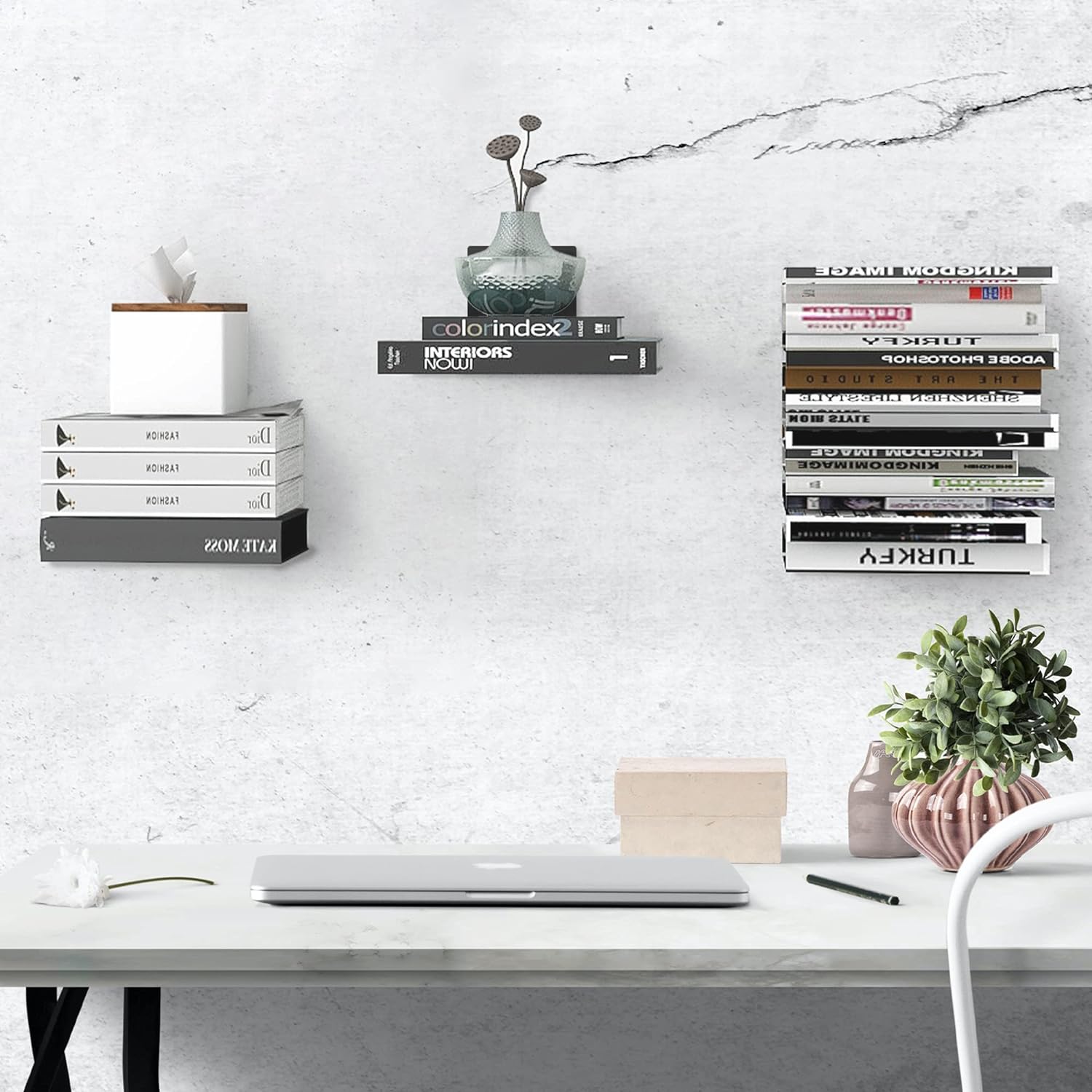 👍Last Day Promotion 60% OFF💥Invisible Floating Bookshelf - Metal Heavy Duty Wall Mounted Book Organizer