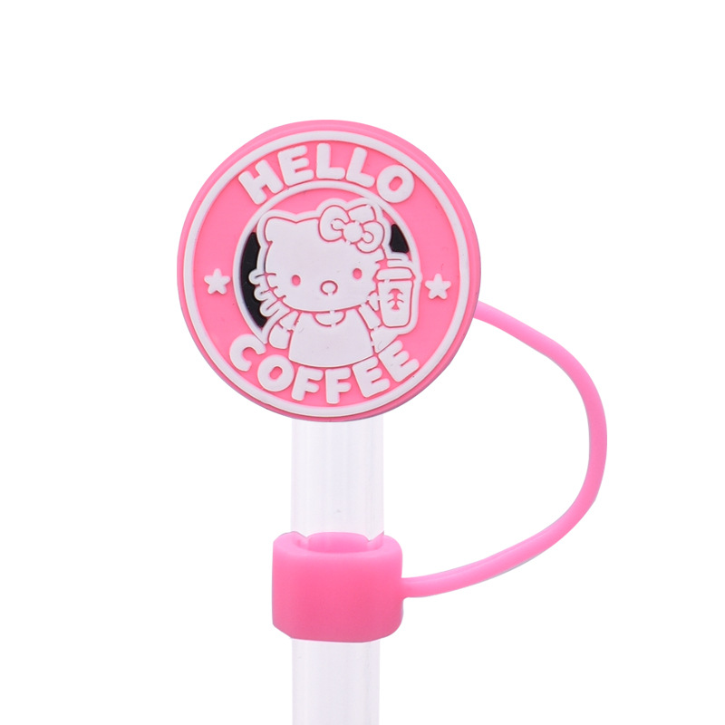 20 Styles Hellokitty Straw Covers Cap