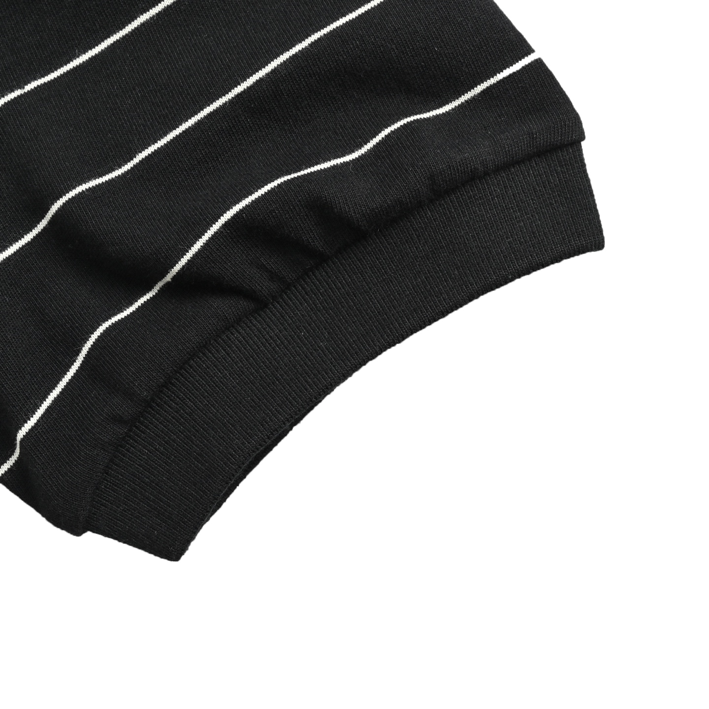 Prada 25ss triangle striped Polo short-sleeved shirt