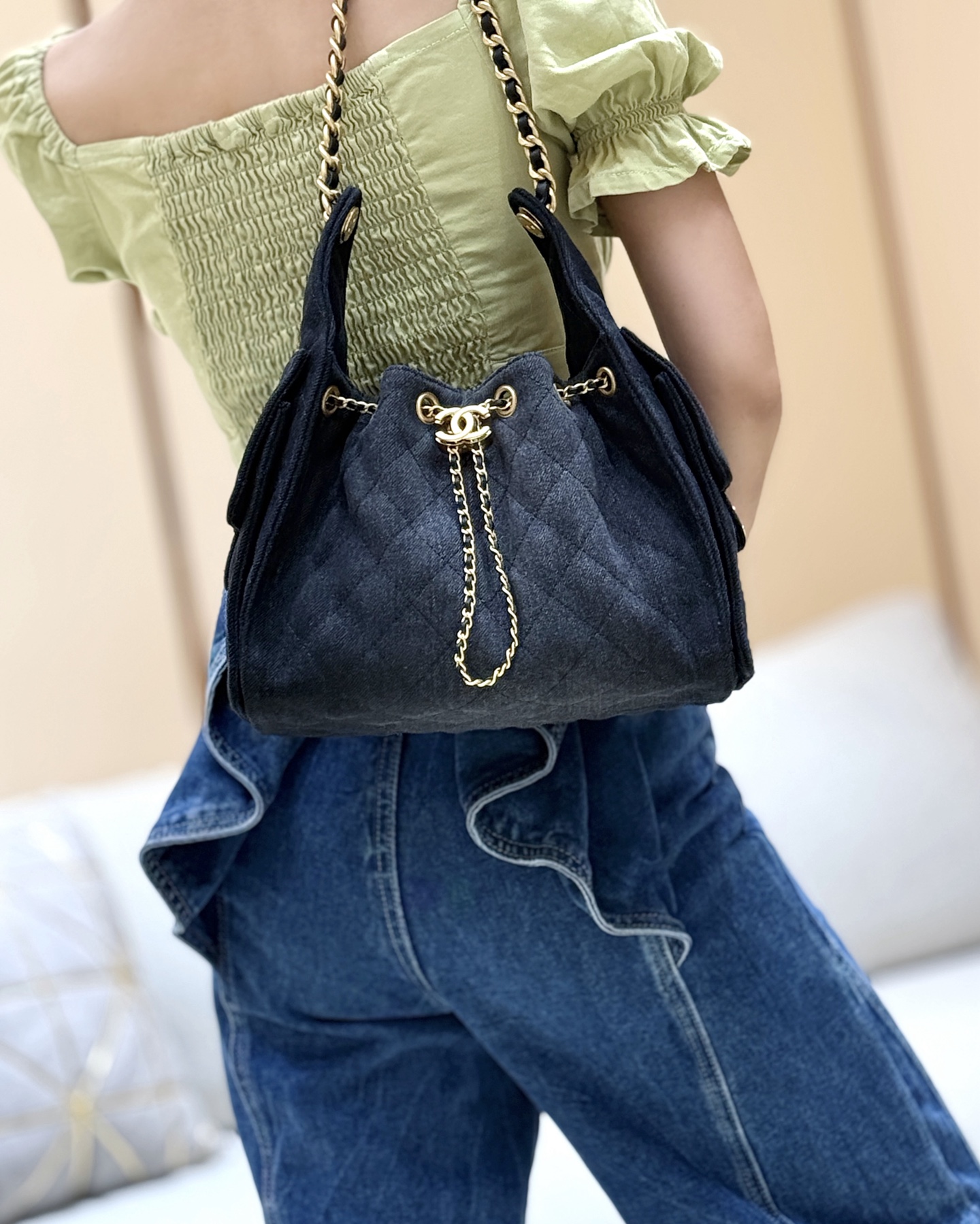 Chanel 25S Spring/Summer Collection Denim Handbag AS5293 00138