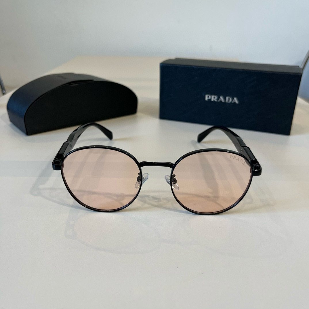 Prada round frame sunglasses