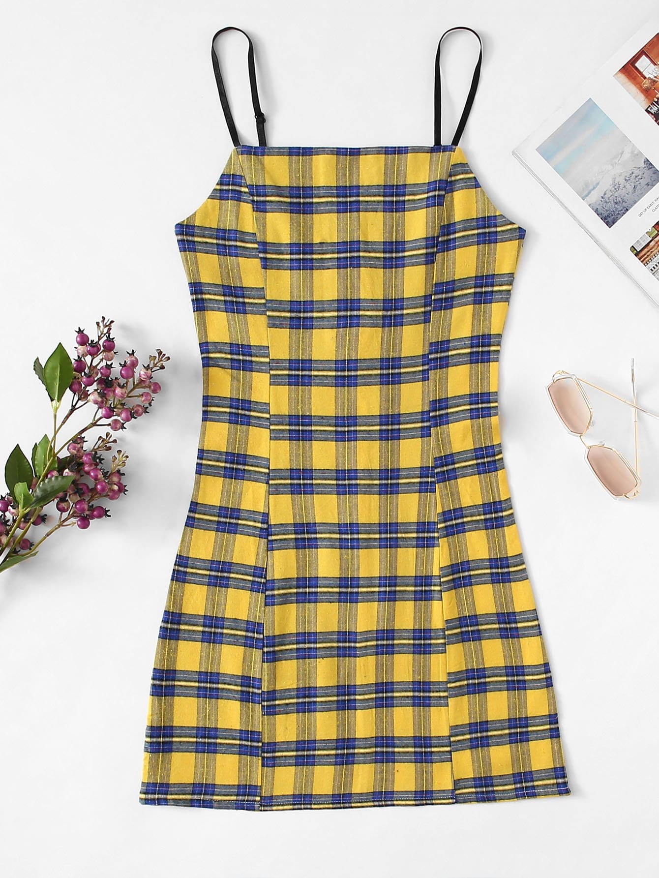 Plaid Cami Dress
