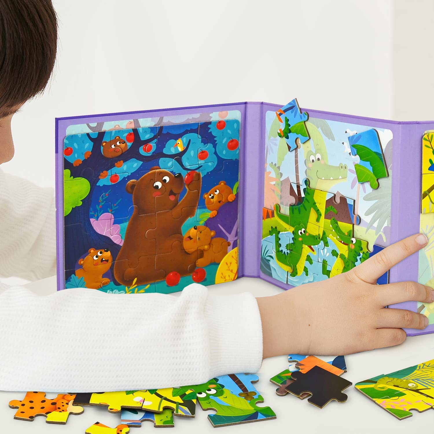 BUY 2 GET 10% OFF & FREE SHIPPING--3-in-1 Magnetic Jigsaw Puzzle Book (Suitable for 3 to 77 years old)