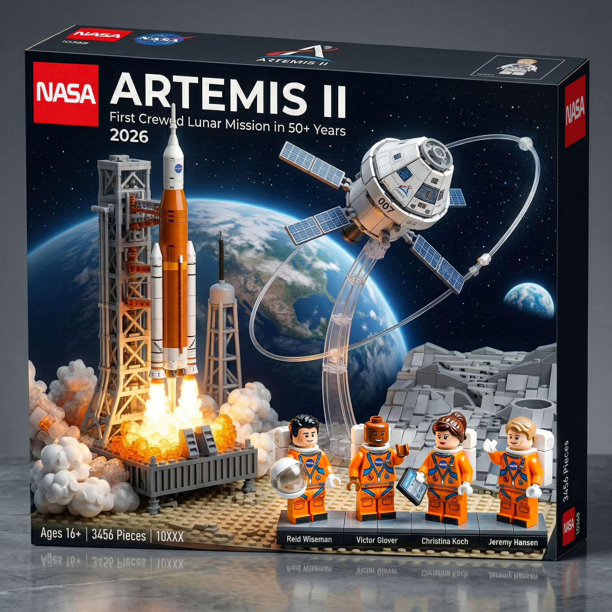 NASA Artemis II 2026 Lunar Mission Brick Set - Limited Edition Collectible 🚀🌙
