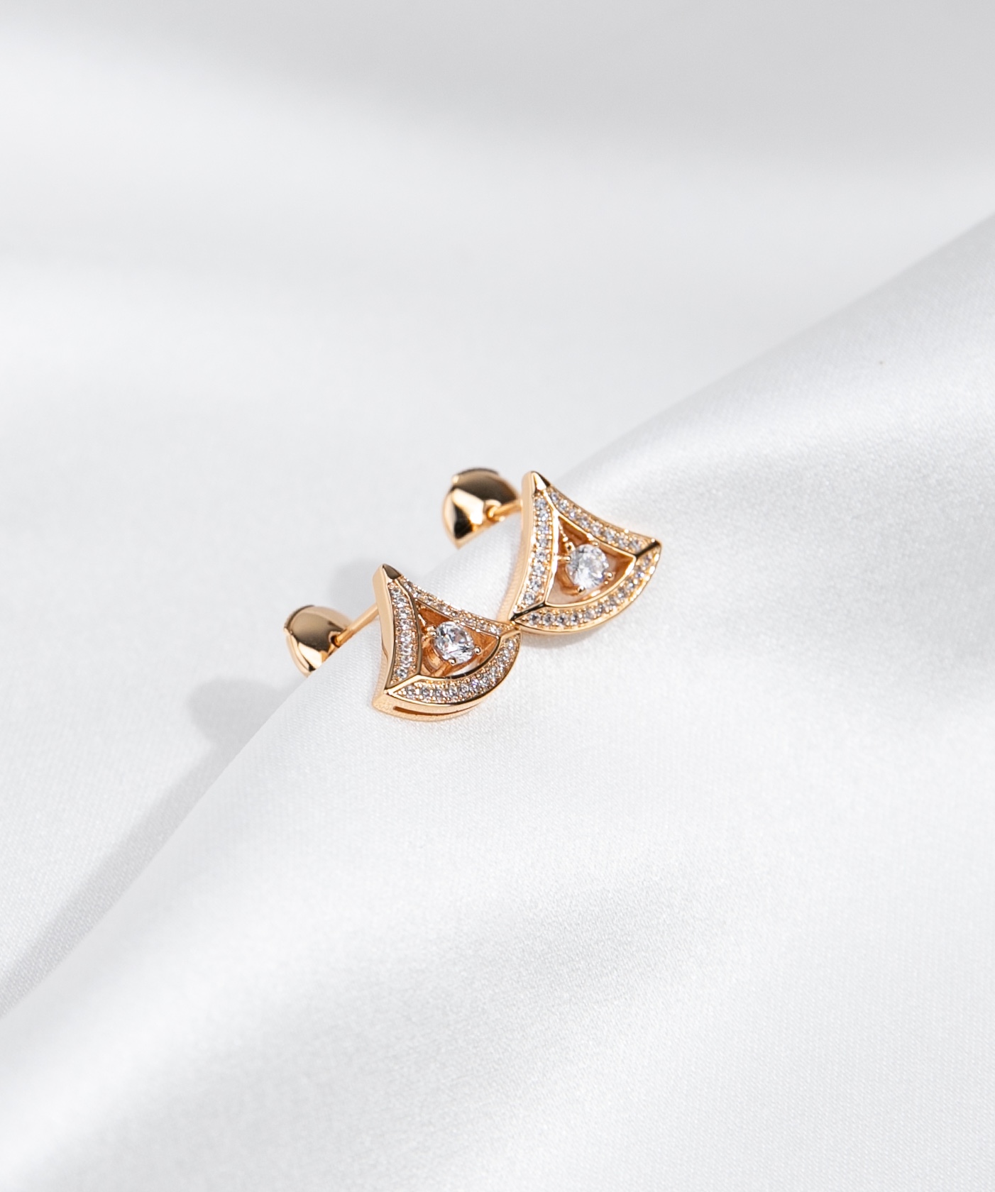 Bulgari B.ZERO 1 series diamond earrings