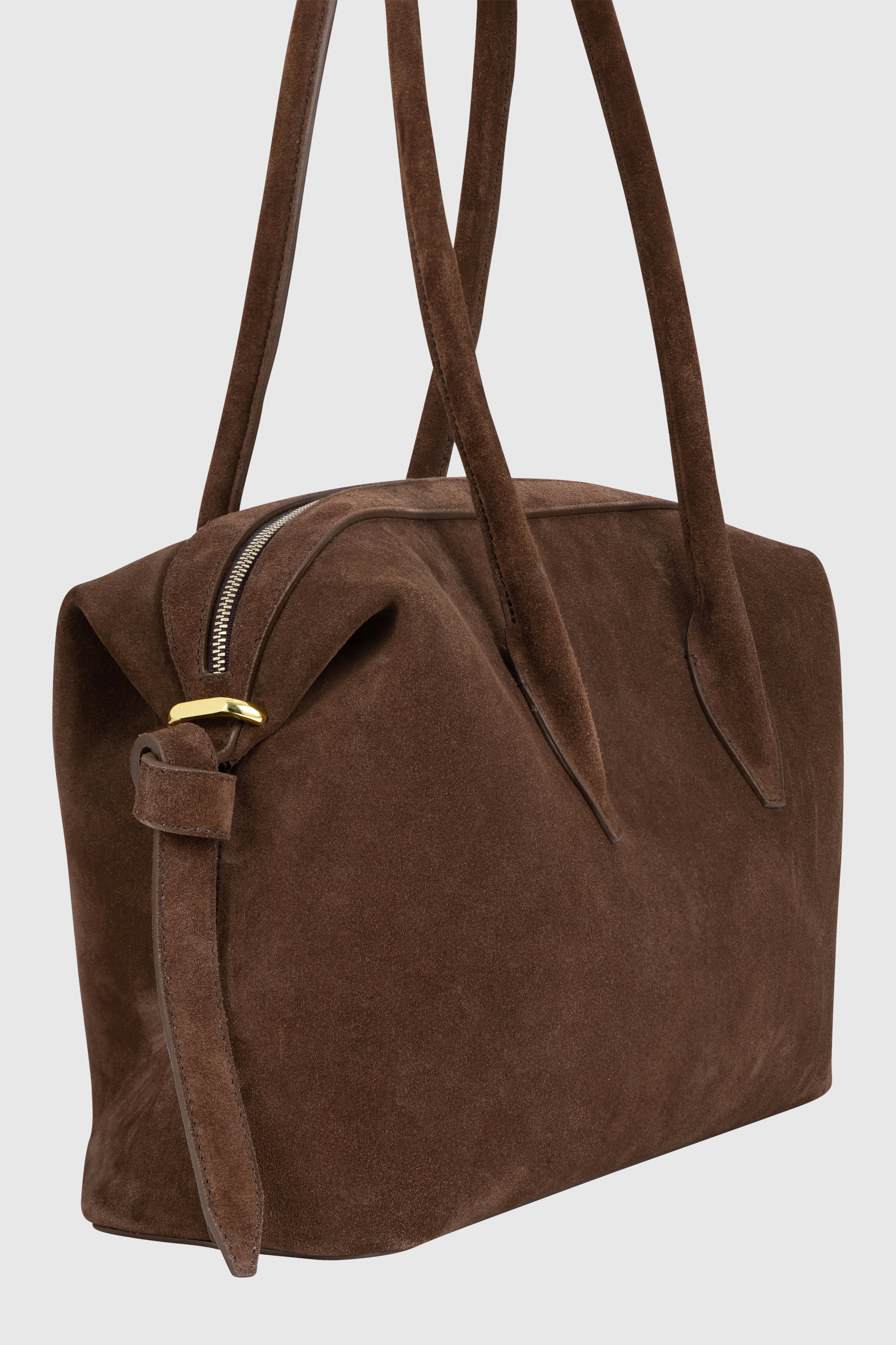 BRIOCHE DUFFLE - CHOCOLATE SUEDE