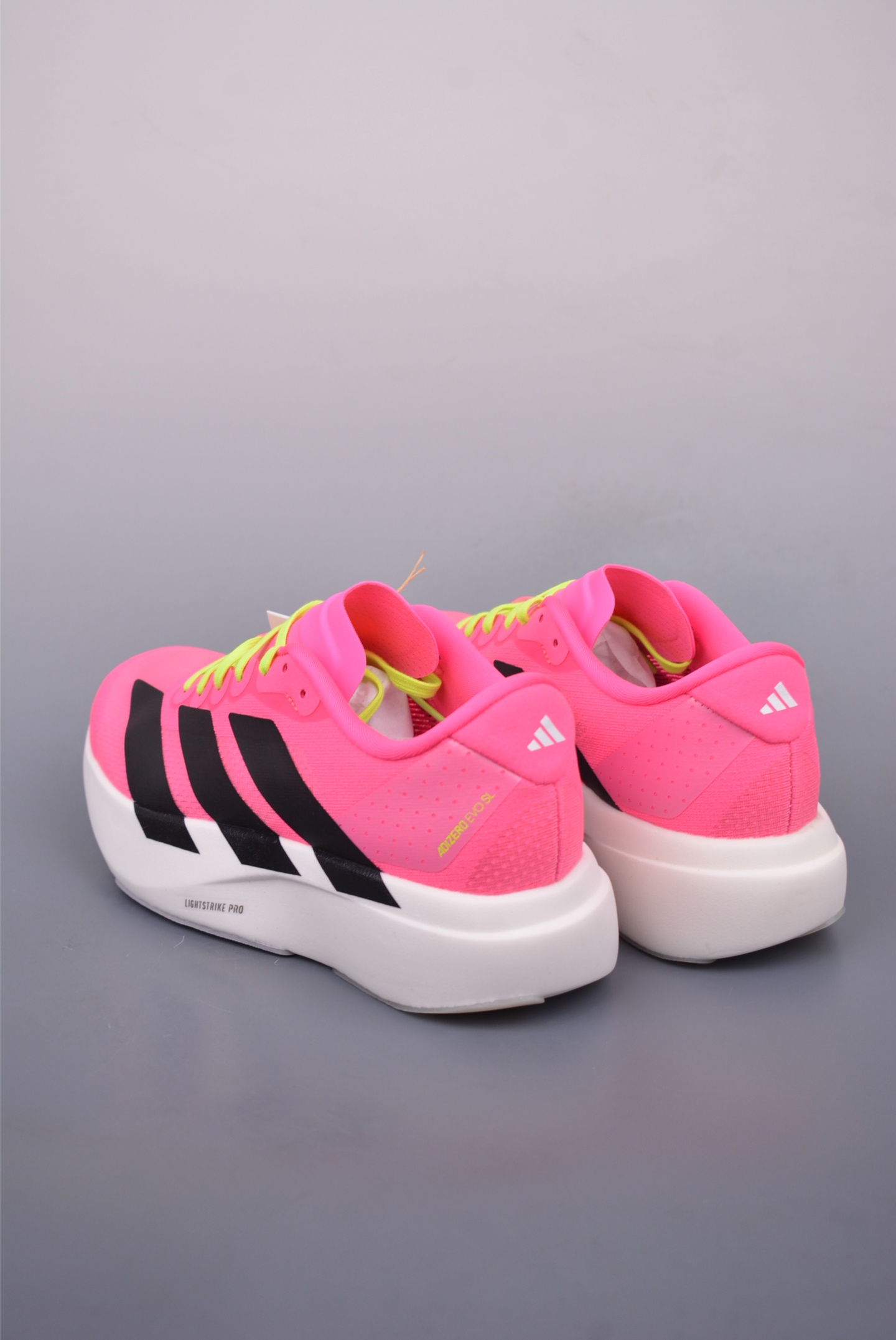 Adidas Adizero Evo SL M Running Shoes Pink Black and White JS4455